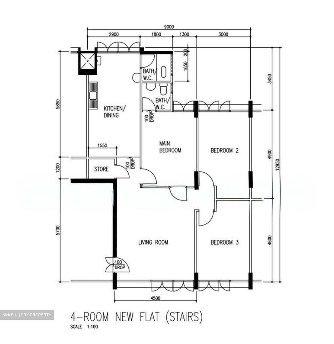 Blk 228 Boundary Ville (Serangoon), HDB 4 Rooms #541934801